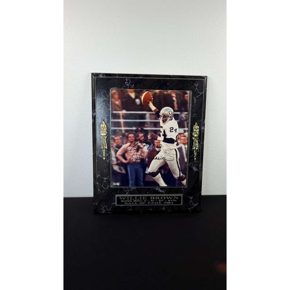 Willie Brown Signed Autographed 8x10 Photo Oakland Raiders Las Vegas COA 1984